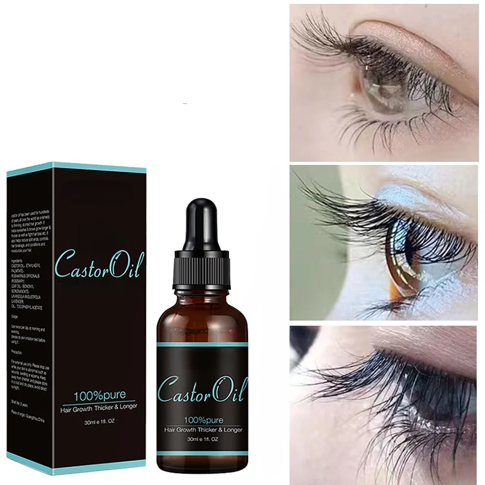 Wimper Groei Serum Wenkbrauw Olie Essentiële Oliën Essentie Castor Olie Wimper Lifting Enhancer Voller Dikker Langer Behandeling