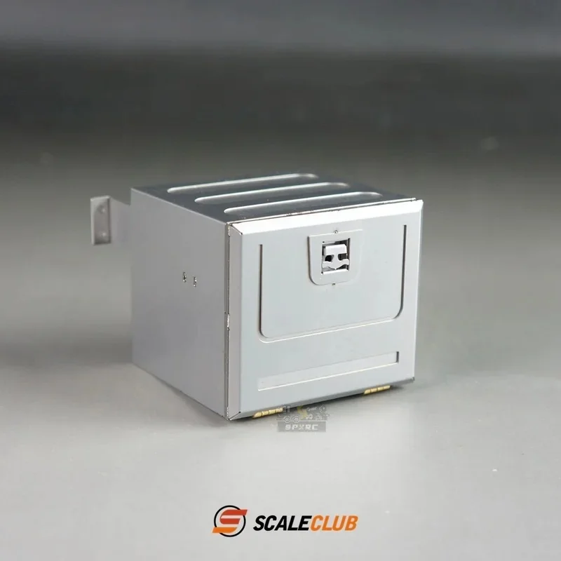 Scaleclub Modello 1/14 Per Regal Volvo Aggiornamento Cassetta degli attrezzi in metallo per Tamiya Scania 770S MAN Benz Volvo RC Rimorchio ribaltabile Auto Parte fai da te