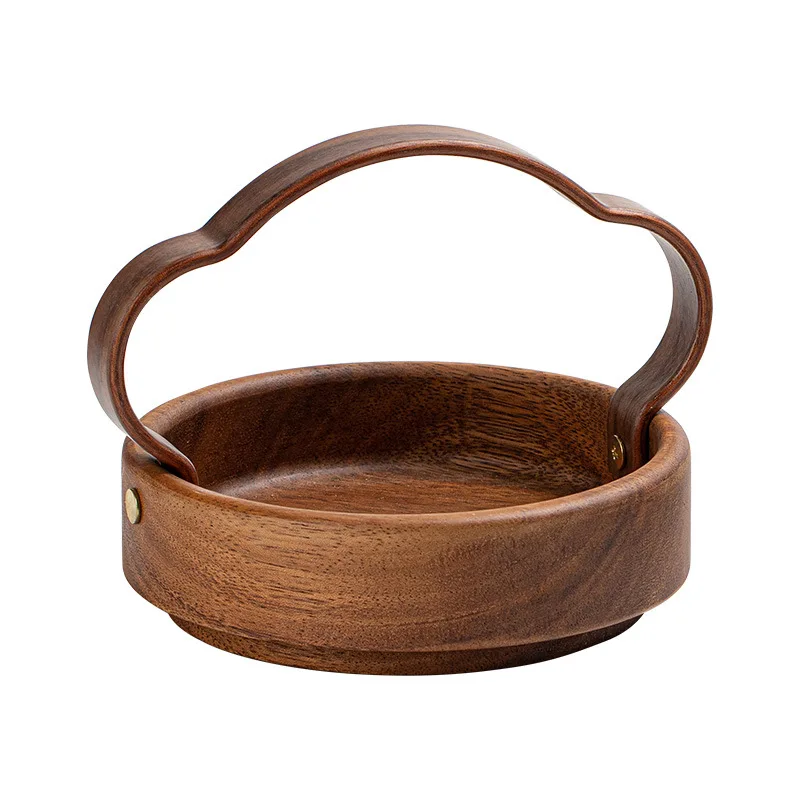 

LMM dry handle fruit plate snack plate creative living room grid nut plate household