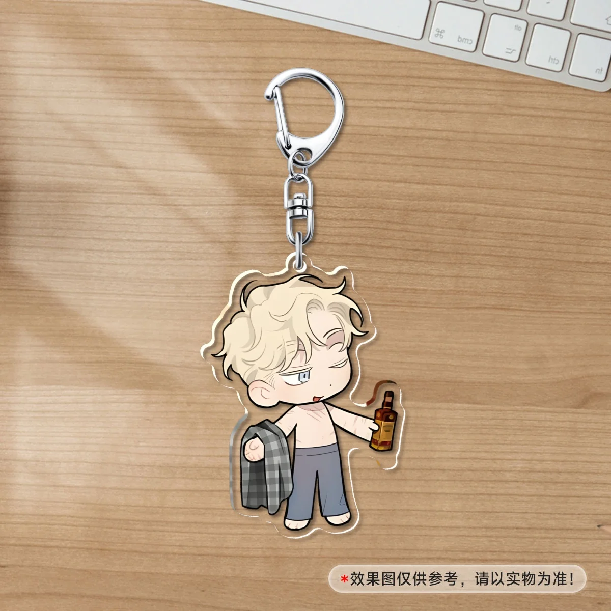 Hot Korean Cartoon BL Manga Anime Roses and Champagne keychain Fans Collection Jewelry Gift