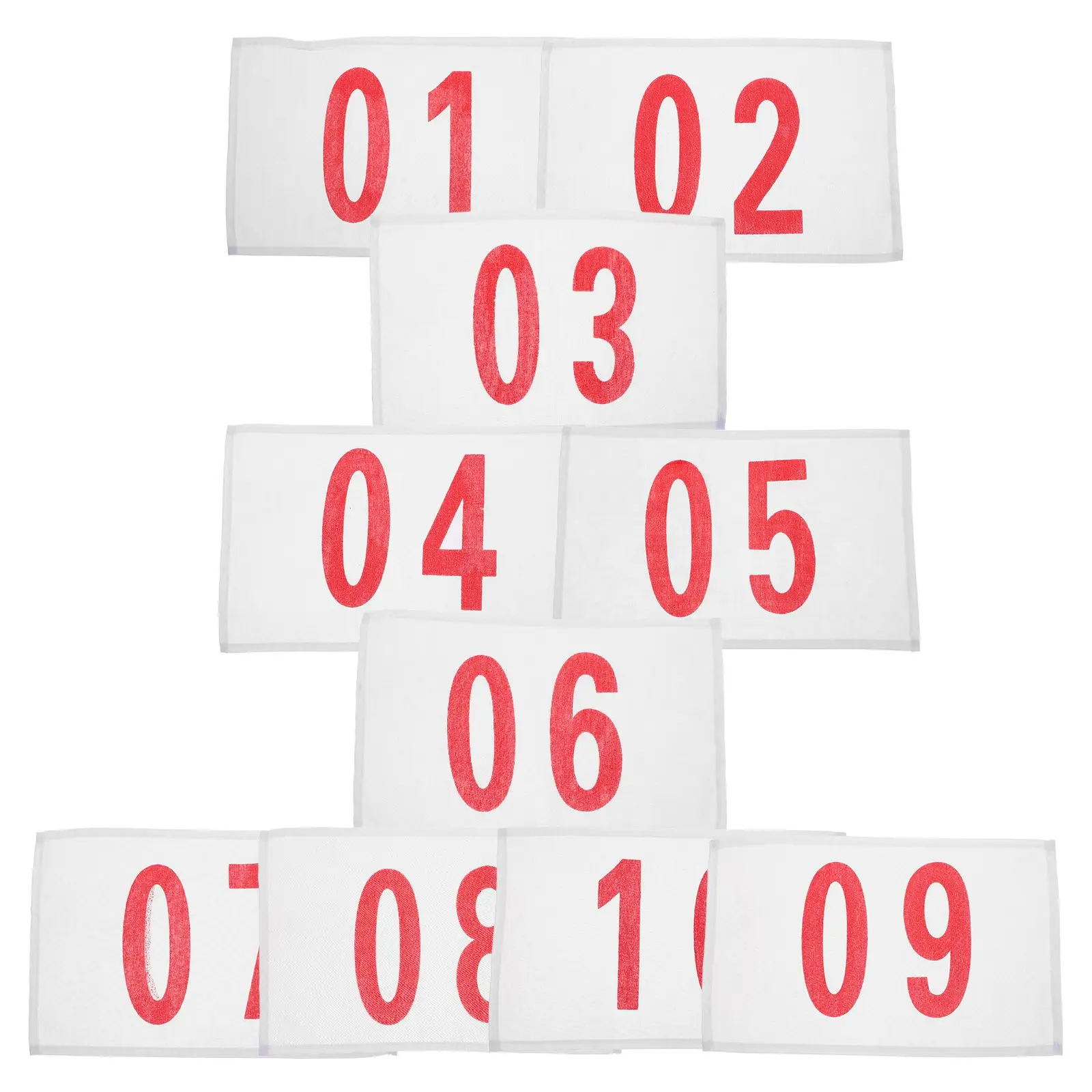 

10pcs Number Bibs Durable Adjustable for Runners Marathon Large Marathon Runner Bibs Numbers Bikes Pins