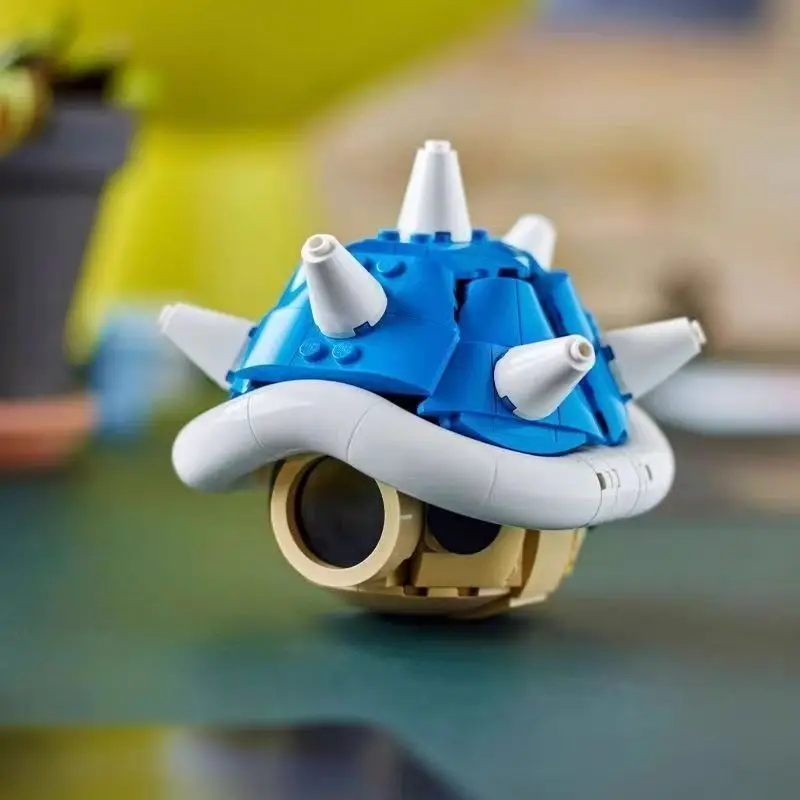 Nuovi Set di Modelli MOC 2025: Personaggi Anime del Gioco Kart, Tartaruga con Guscio Spiny, Giocattoli Creativi, Regalo di Natale
