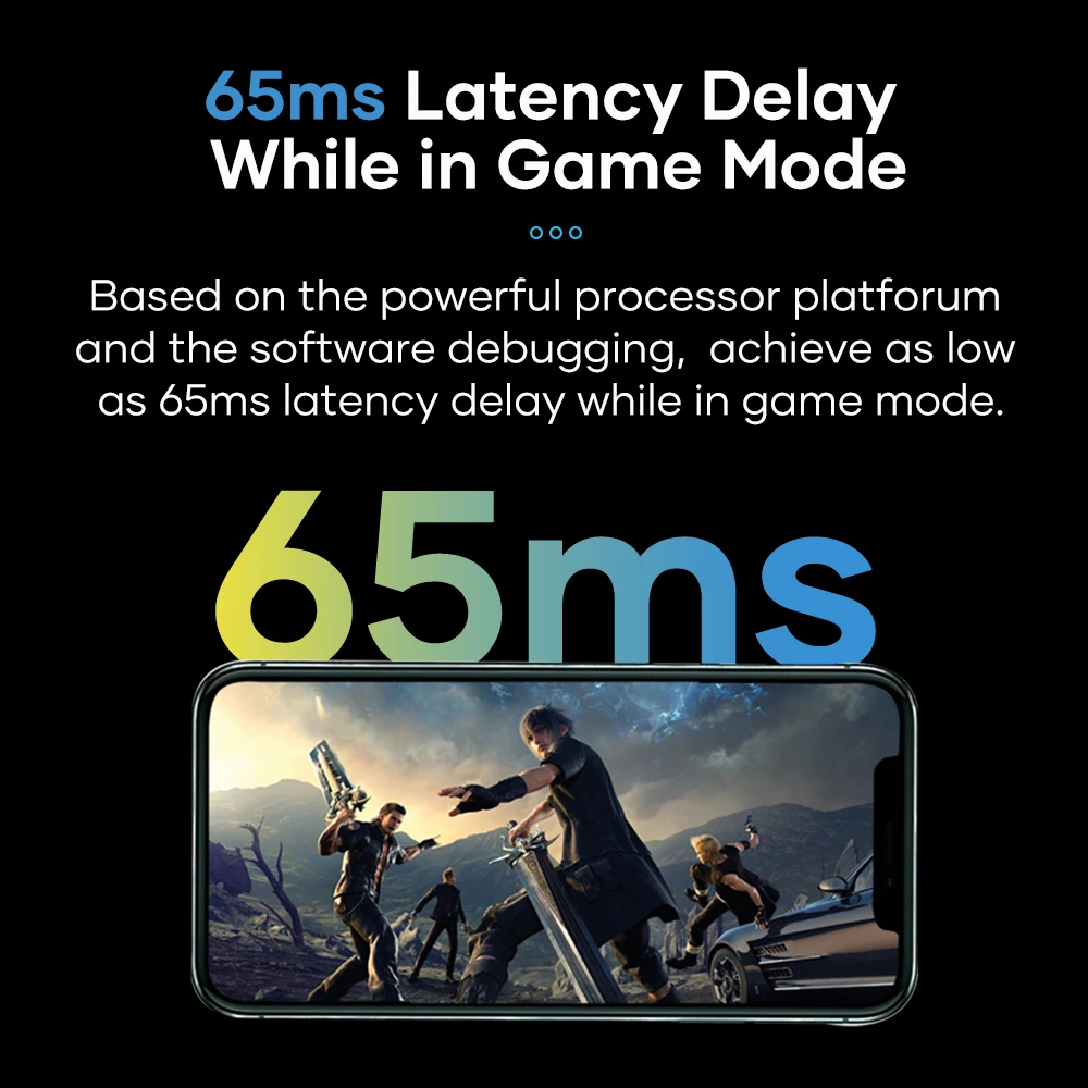 Wavefun 스타 블루투스 무선 헤드폰, 음악 게임 듀얼 모드 이어폰, ENC 알고리즘 무선 이어버드, V5.3