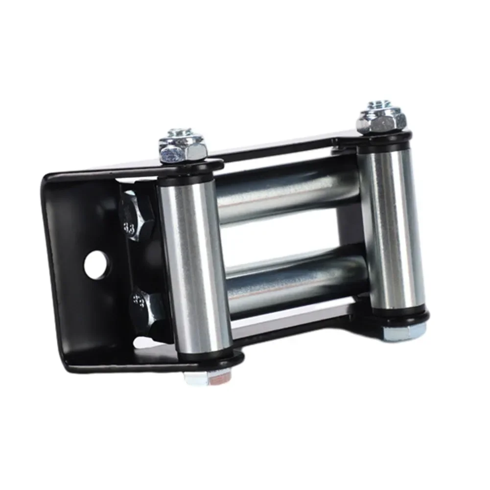 Winch Roller Fairlead ATV UTV 4 Way Cable Lead Guide 2000LB Bolt Pattern OffRoad Winch Roller Fairlead 2000 Lbs/4500 Lbs