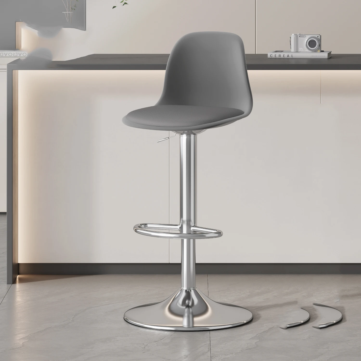 كراسي بار دوارة معدنية مكاتب استقبال مكتبية قابلة للتعديل مقاعد للبار حديثة الحد الأدنى مريحة Banqueta أثاث فريد من نوعه