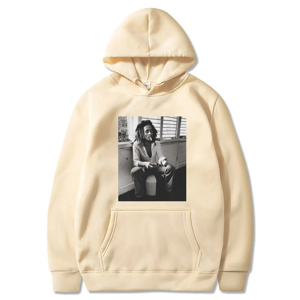 Reggae Music Originator Bob Marley Hoodie Men Women's Classic Vintage Sportswear Unisex Gothic Casual Oversized Pullover Hoodies