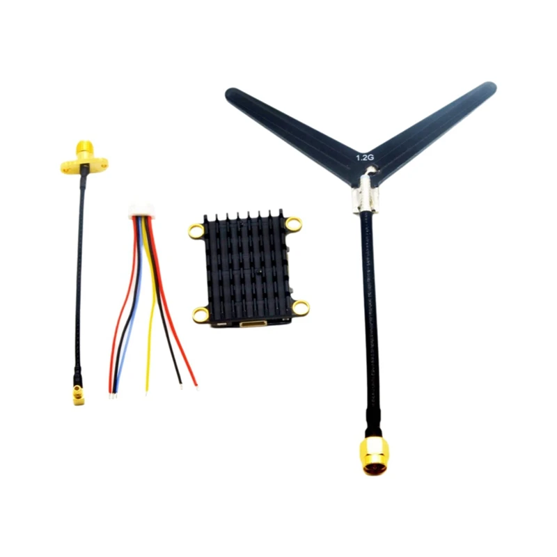 1.2G/1.3G VTX 1W/1.6W/2W 16CH FPV Video Transmitter For FPV Long Range Racing Drone