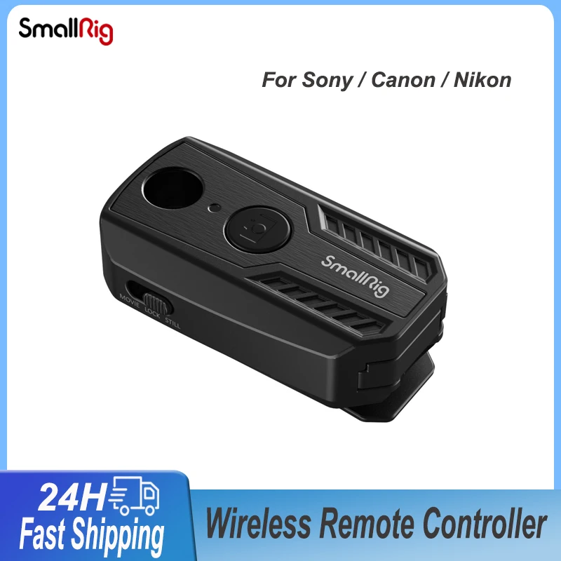 

SmallRig Wireless Remote Controller for Sony / for Canon / for Nikon Cameras 10 m Remote Control Shutter Release 3902