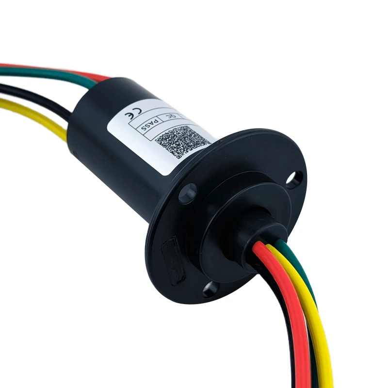 4-Way 30A Cap Type Slip Ring 360 Degree Rotating Electric Slip Ring OD 30mm Electrical Contacts Contact Materials