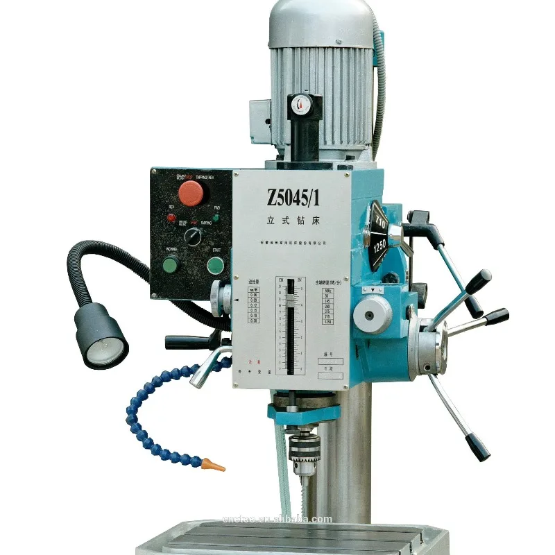 Z5050 Cylindrical Vertical Column Drilling Machine With 0.85/1.5kW Motor 50mm Capacity 220V/380V Multifunctional