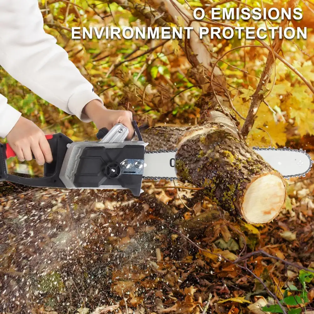 16 Inch Cordless Chainsaw Brushless Motor Electric Chainsaw 2 Batteries Dual Port Rapid Charger Tree Pruning Logging