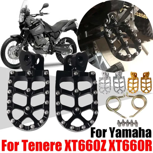 Imagen 1 del producto Para Yamaha Tenere XT 660 Z R 660Z 660R XT660 XT660Z XTZ660 XTZ 660 XT660R accesorios reposapiés reposapiés Pedal