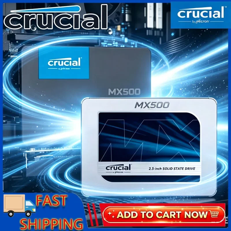 High Speed Crucial SSD MX500 240G 500GB 1TB 2TB 3D NAND SATA 2.5 Inch Internal Solid State Drive For Laptop Hard Disk