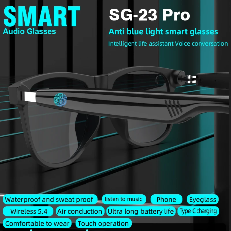 Kacamata Audio Pintar SG‑23 Pr - Audio Music Arabic ulasan dan harga