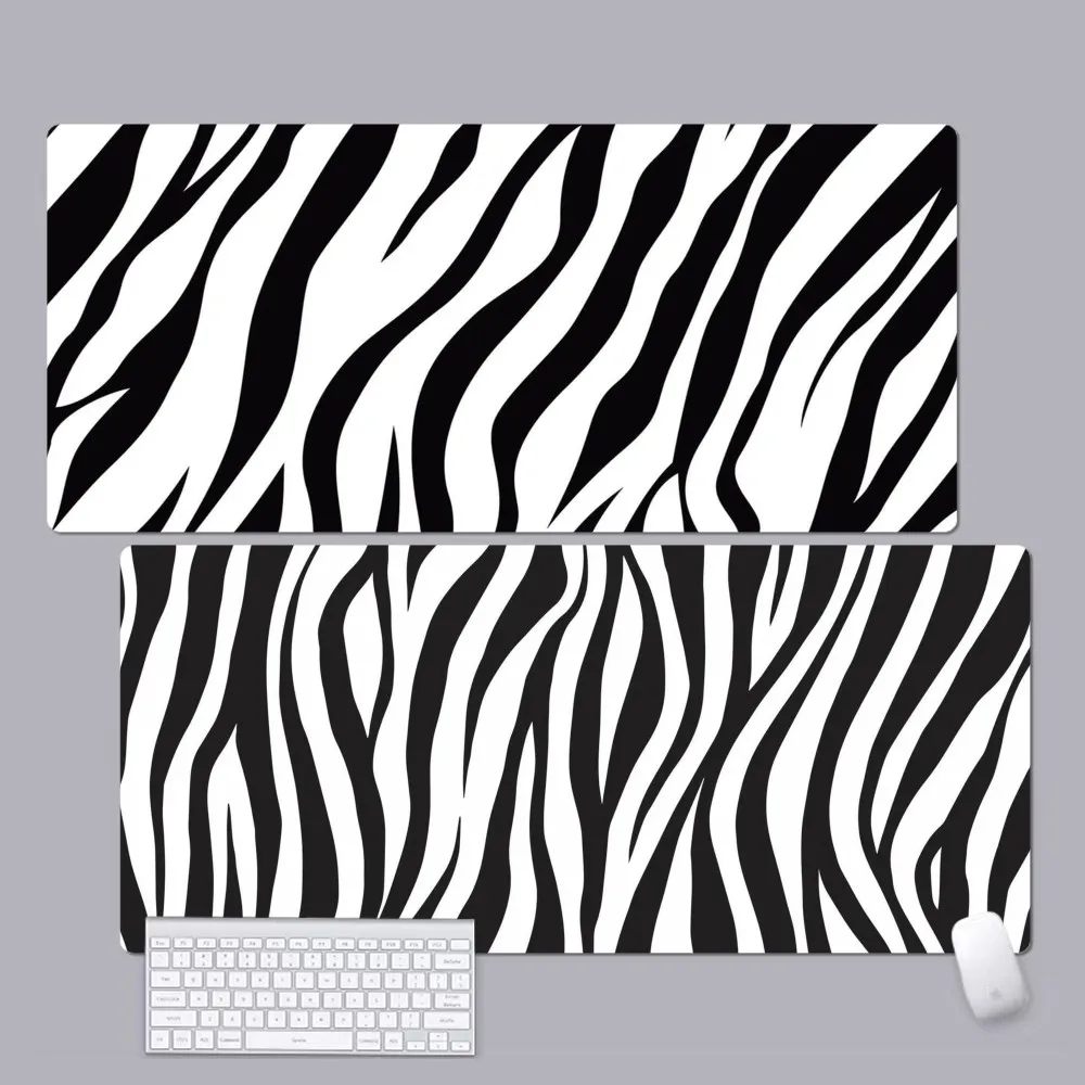 

New Fashion INS Zebra Stripe Mousepad Custom Skin Cartoon Anime Gaming Mouse Pad Keyboard Mouse Mats Desk Mat AccessoriesBedroom