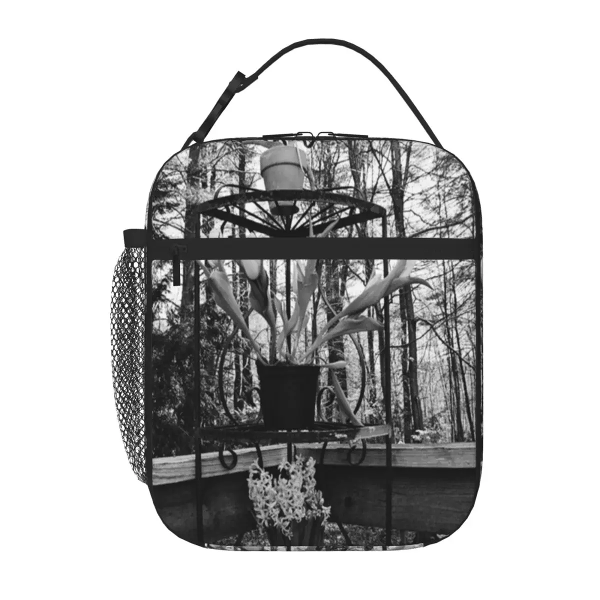 Hot Sale One Day We Will Wilt Neutral Tone Food Cooler Bag School Field Trip Picnic Lunch Bag
