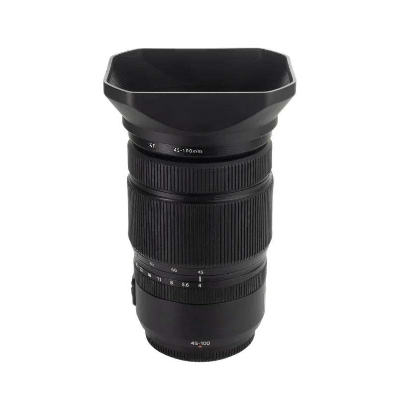 Ultralight Plastic Bayonet Design Square Lens Hood for Fujifilm GF 45-100mm F4 R LM OIS WR