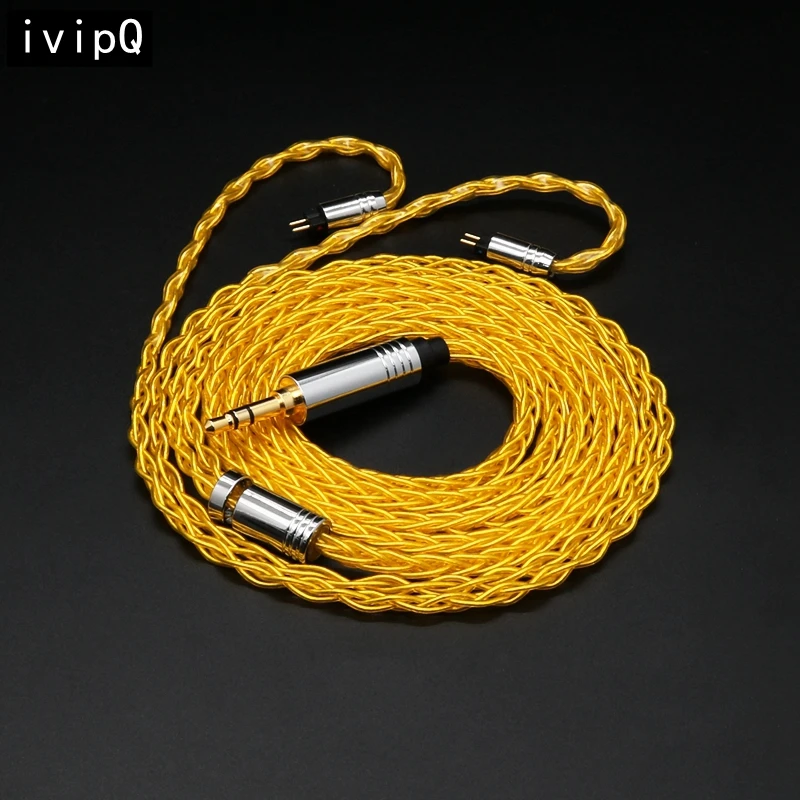 

ivipQ-513 OCC Silver Plated Earphone Upgrade Cable，With 2.5/3.5/4.4/MMCX/TFZ/2PIN,For S12 Zetian tangzu fudu HOLA ZERO CHU II