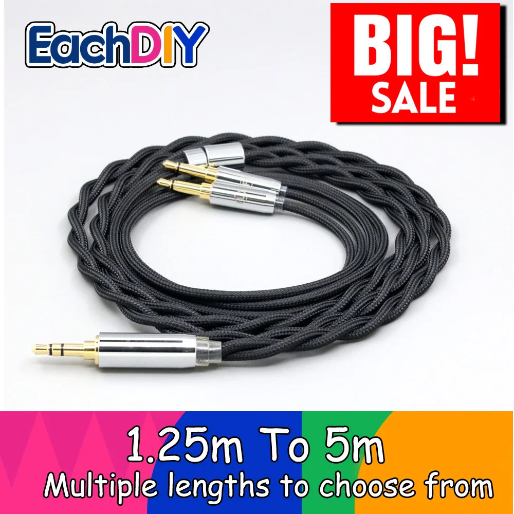 

Nylon 99% Pure Silver Palladium Graphene Gold Shield Cable For Beyerdynamic T1 T5P II AMIRON HOME Kennerton M12S ln008293