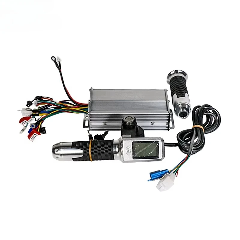 36V/48V 500W Brushless Dual Mode Electric Bike Controller with LCD Throttle Display Bicycle Parts Kit