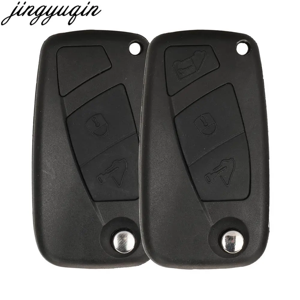 

Jingyuqin 5pcs Remote Car Key Case Shell For Fiat Bravo Liena Stilo Jumper Punto Ducato Ypsilon Iveco Daily 2006-2011 2/3B GT10