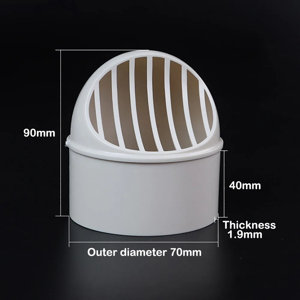 

New PVC Air Vent Half Spherical White Ducting Ventilation Exhaust Grille Cover Wall Ceiling