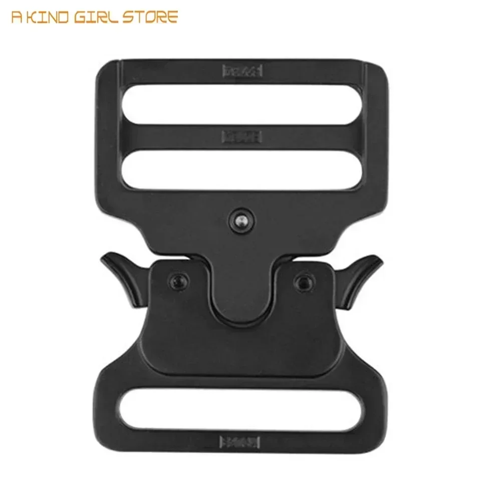 52mm Wide Men Tactical Belt Buckle Black Outdoor Combat Training Nylon Zinc Metal Quick Release Buckle For Men Webbing Belt