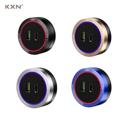 KXN Electrical Plug Adapters Fast Charging USB Socket TypeC 18W 3.1A with LED Indicator For Power Tracks