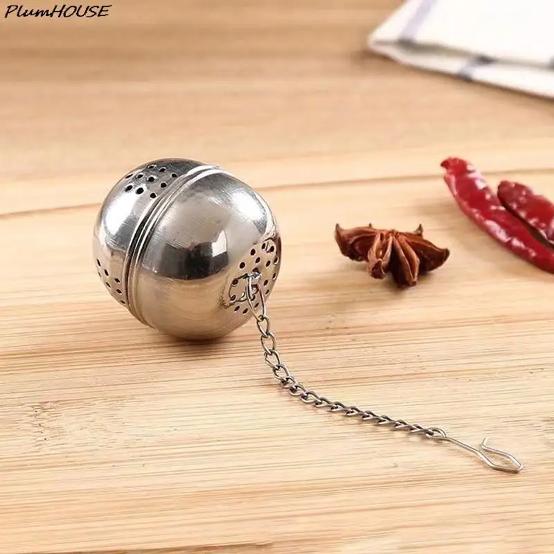 Stainless Steel Tea Infuser Tea Leaves Diffuser Spice Seasoning Ball Strainer Teapot Fine Mesh Coffee Filter Kitchen Accessories