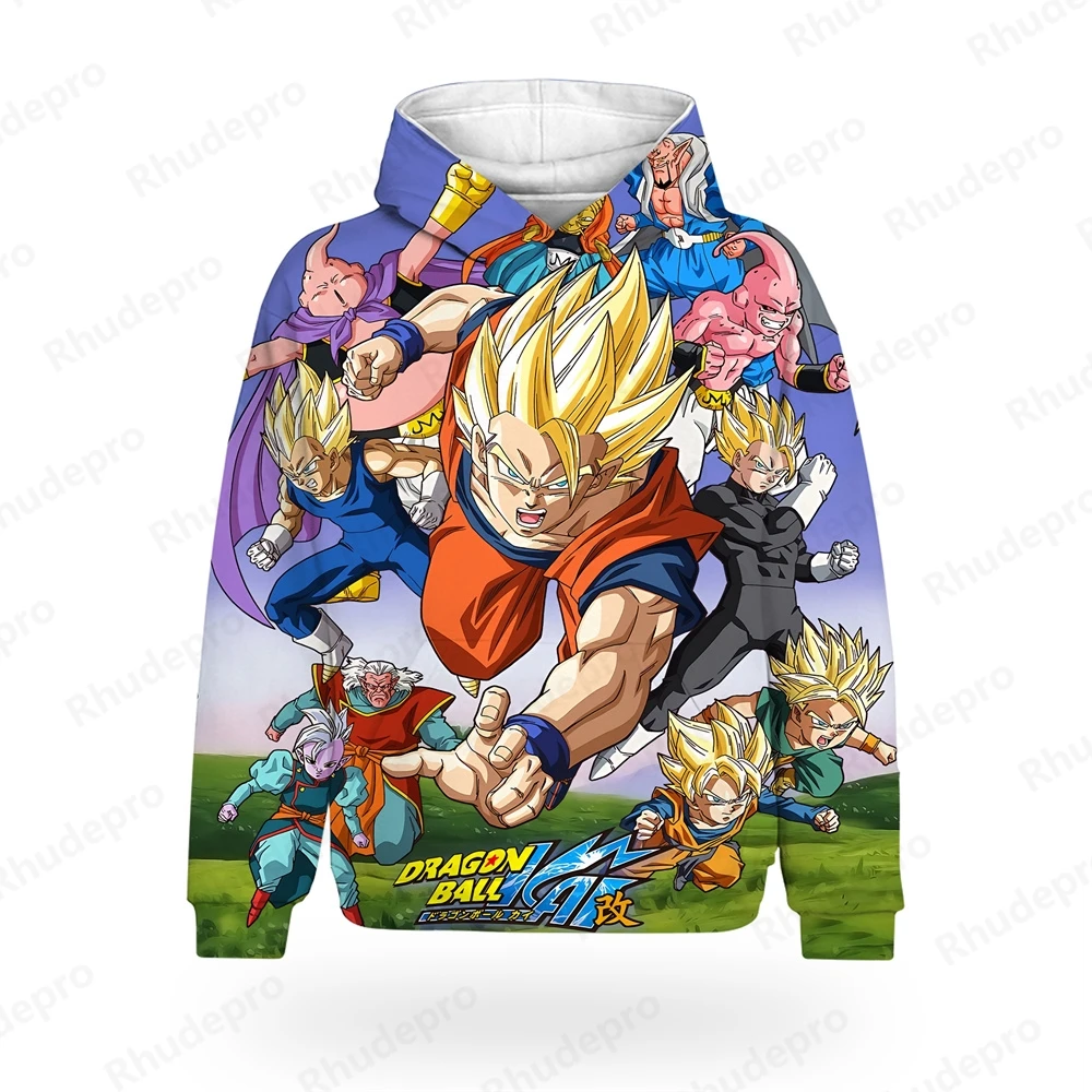 

2024 Men's Hoodie Y2k Clothes Boy Girl Goku Oversized Streetwear Hip Hop Shirts Children's Tops 5XL Gift New Trend Hoodie