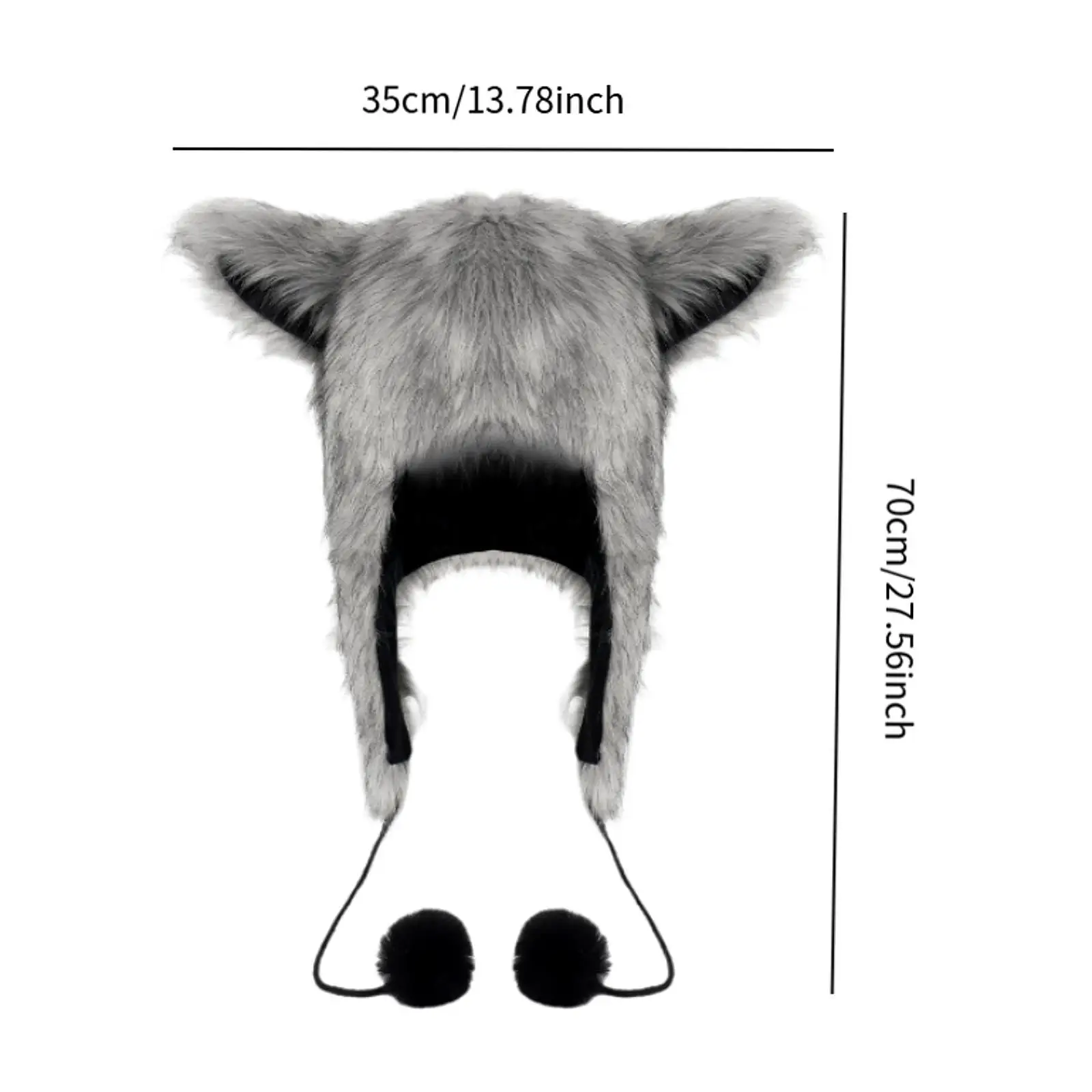 Chapeau de Cosplay Anime, mignon chapeau en peluche pour hommes et femmes, fête d'halloween, carnaval d'hiver