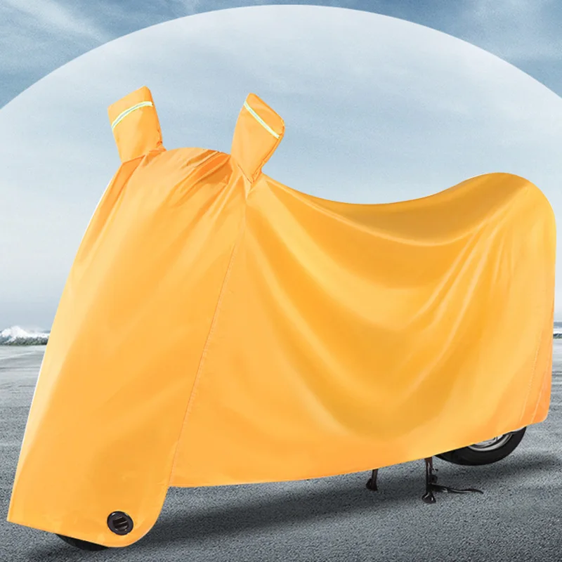 Motorcycle Cover Waterproof Dustproof Uv Protective Outdoor Indoor Scooter Oxford Cloth Wear-Resistant Fabric Motorbike Cover