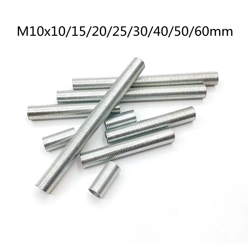 2 Varillas Roscadas Huecas M10 X 500mm - Tubo De Acero Para Lámparas Eléctricas Y Proyectos DIY
