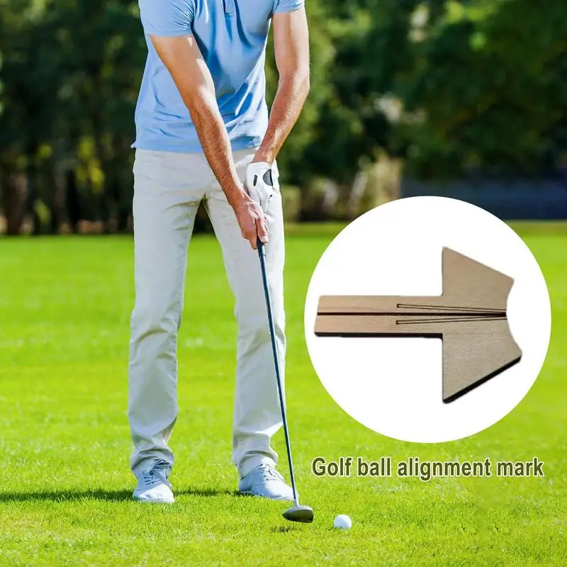 

Golf Marker For Balls Wooden Golf Putter Improvement Tool Precision Putting Marker Ball Alignment Tool For Golfers Husband Dad