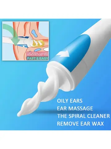 Ear Wax Remover Tool Spiral Ear Cleaner With Soft Silicone 16 Replacement Tips Simply To Grab Extract Earwax Ears Cleaning Care