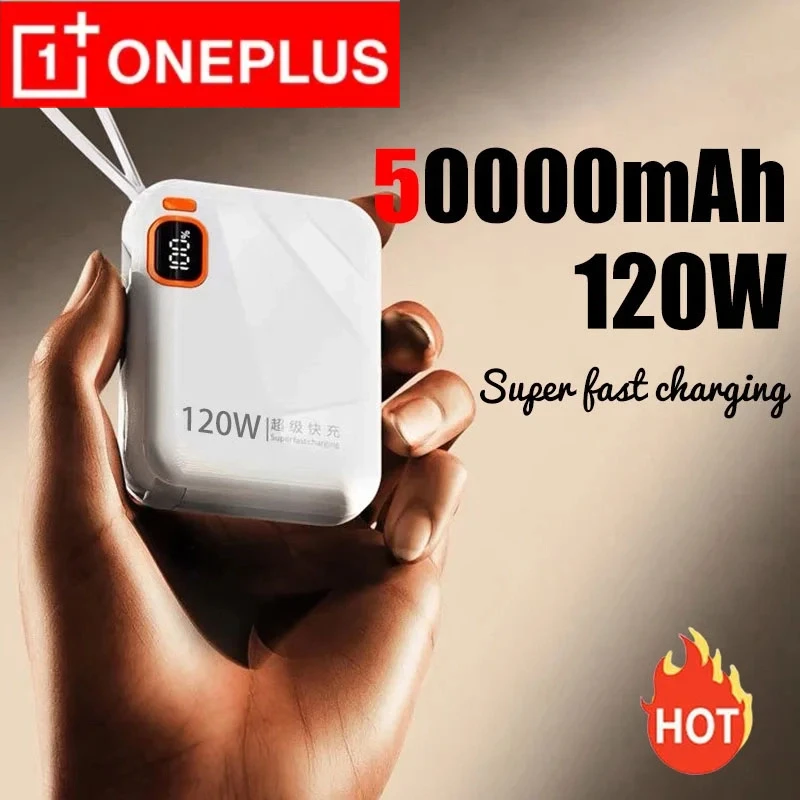 ONEPLUS PD120W 200000mAh قوة البنك المحمولة عالية السعة USB نوع C اتجاهين شحن سريع باور بانك صغير آيفون سامسونج