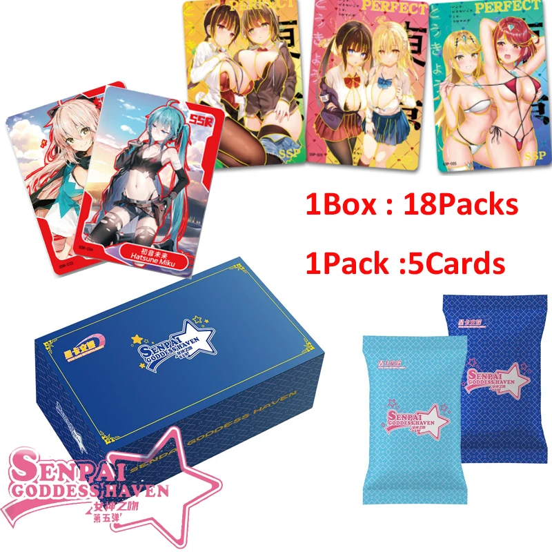 

Newest Goddess Story Cards Goddess Kiss Senpai5 Star Cards Collection Card Booster Box Doujin Toy Hobbies Gift