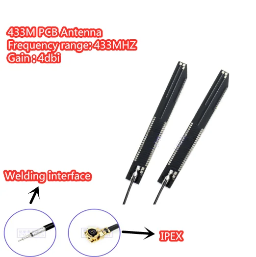 LoRa antenna 433m high gain PCB antenna 433mhz wireless module antenna built-in antenna ipex