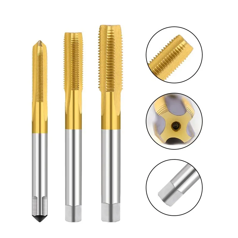 HSS Right Hand Thread Tap M11 M12 M14 M15 M16 M18 M20 Machine Plug Tap for Metalworking Metric Screw Tap Drill Bit Hand Tool