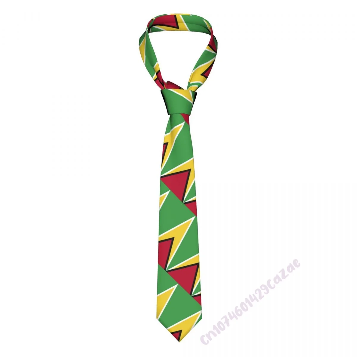 

Guyana Flag Neck Ties For Men Women Casual Plaid Tie Suits Slim Wedding Party Necktie Gravatas For Gift Proud