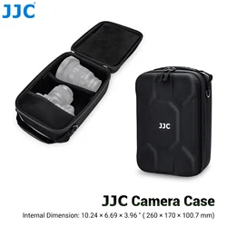 JJC Hard Shell Camera Case Bag EVA Camera Pouch for Canon R5 R6 R8 Nikon Z5 Z6 Z7 II Z8 FUJIfilm X-T50 With Lens &DJI Mini Drone