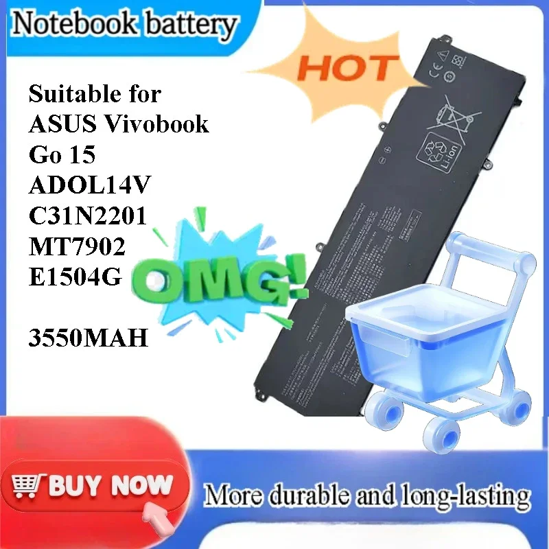 [NEW] for ASUS Vivobook Go 15 ADOL14V C31N2201 MT7902 E1504G Notebook