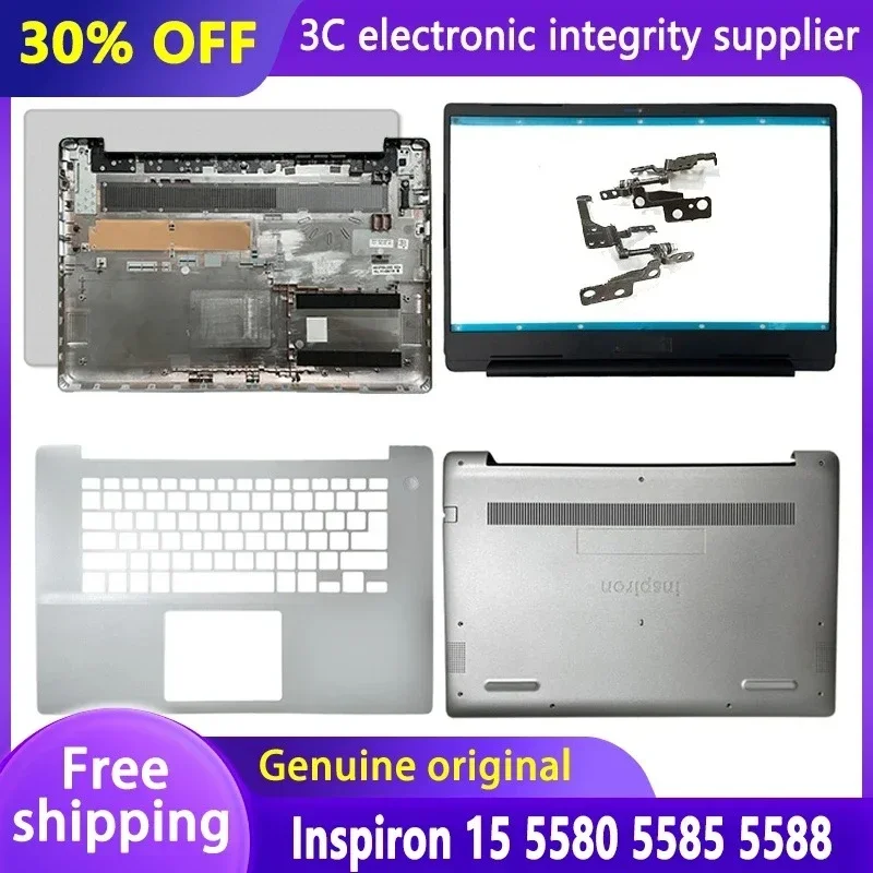 

New Laptop Case for Inspiron 15 5580 5585 5588 15.6" LCD Back Cover Front Bezel Palmrest Bottom Case Hinges Top Housing 0TVPMH