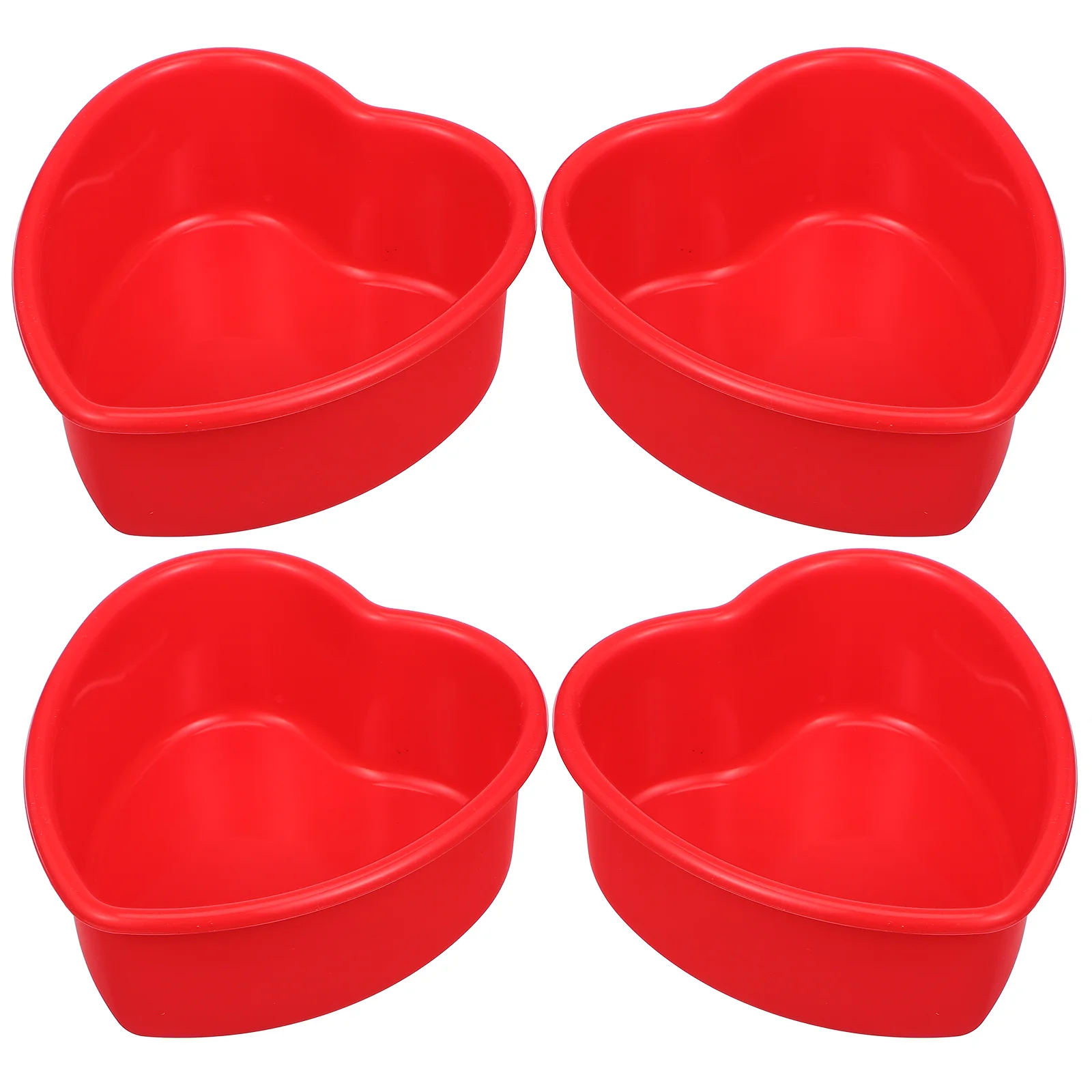 

4 Pcs Silicone Cake Mold Baking Tray Bread for Molds Pans Brownie Silica Gel Kids Dad