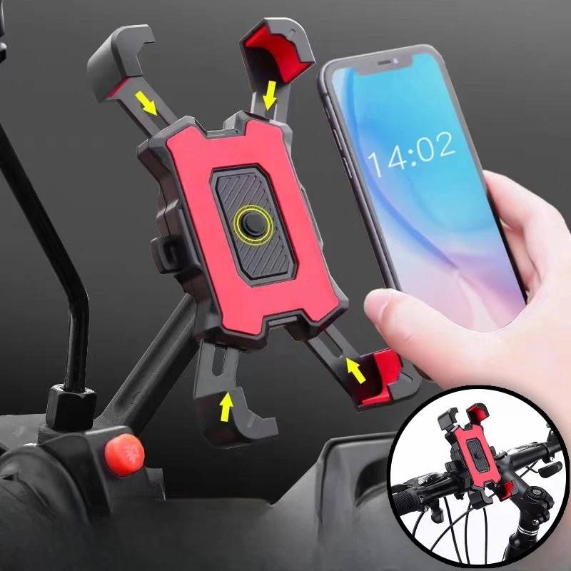 Non-slip Cycling Riding MTB Bike Moto Motorcycle Stand New 360° Rotatable Bicycle Phone Holder for iPhone Xiaomi Bracket