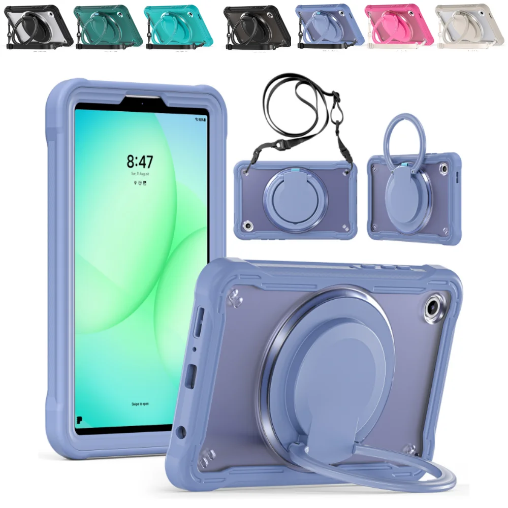 

Сверхмощный чехол для Samsung Galaxy Tab A11 8,7 дюйма SM-X130 SM-X135 2025 8,7 дюйма, противоударный чехол-подставка для планшета с плечевым ремнем