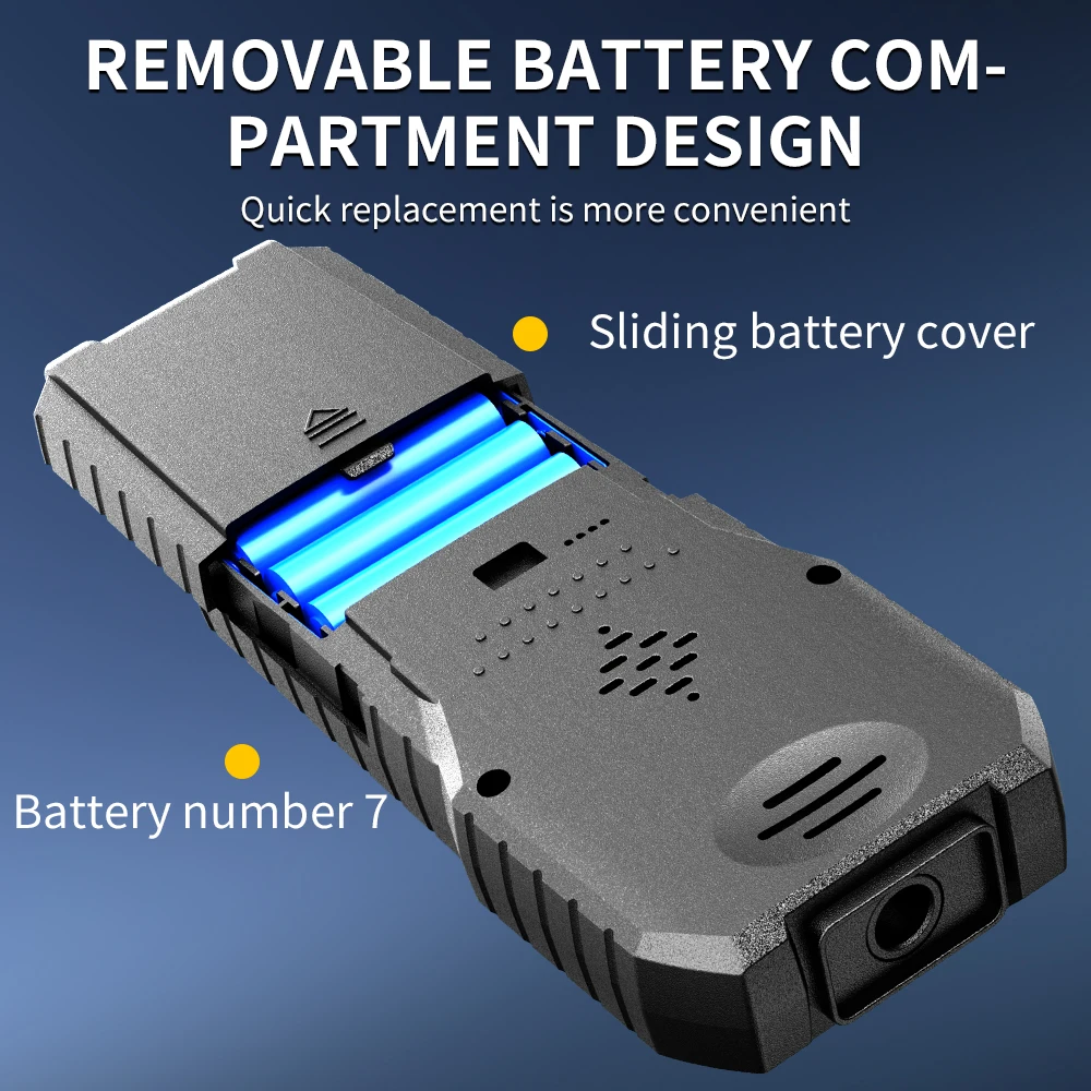 Détecteur d'alcool Portable, testeur d'alcool portatif monté sur voiture avec grand écran sans contact de haute précision