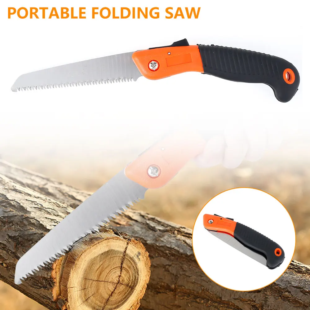 150mm Folding Handsaws Portable Tree Pruning Saw Woodworking Folding Saw Outdoor Logging Hand Saw Woodworking Accessories