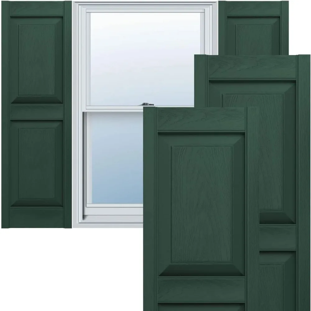 

Standard Vinyl Shutters, 14.75-in. W 55-in. H,