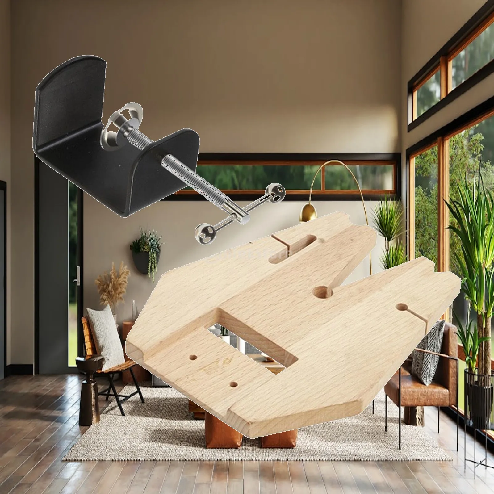 Adjustable Bench Pin Clamp Wood Iron Jewelry Tools for Jeweler Sawing Filing and Metal Working